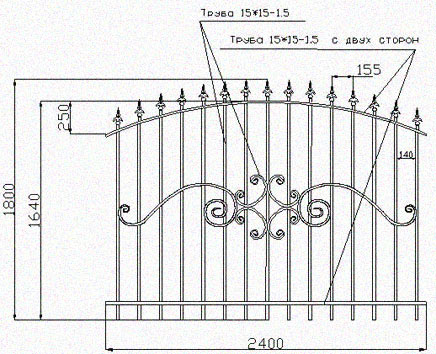 Секция забора 2 Секция забора 1